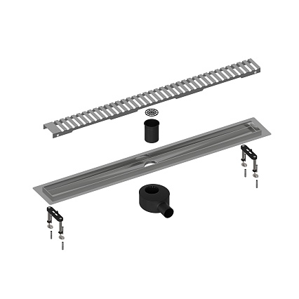 Трап для душа Timo Drain System 600 DS230106/01 60 см, вставка Lines, сатин