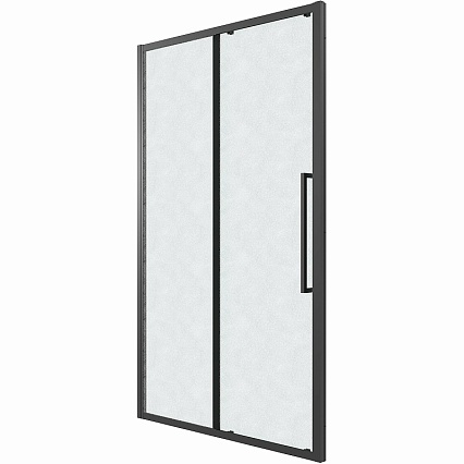 Душевая дверь Grossman Cosmo 100x195 шиншилла, черный матовый 100.K33.02.100.21.02