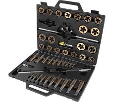 Набор метчиков и плашек AV Steel 45 предметов, М6-М24 AV-921214