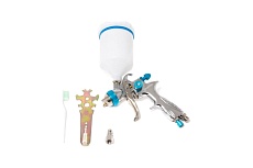 Краскораспылитель Partner с верхним пластиковым бачком 600 мл, 1.7 мм, 3.5 bar, 100-128 л/мин, присоединительная резьба 1/4, штуцер H-887P-14V(18502)