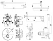 Душевой набор Paffoni Light KITZLIQ019BO046KING душ 30 см, излив 24.5 см, с термостатом, белый