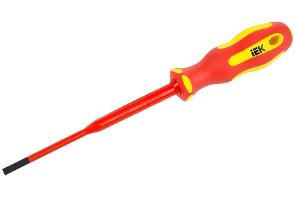 Отвертка IEK Arma2l 5 диэлектрическая slim sl3,5x100 т2 A2L5-SC31-T2-SL-35-100