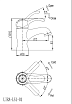 Смеситель для раковины Cezares Lira LIRA-M-LS1-02, донный клапан, бронза
