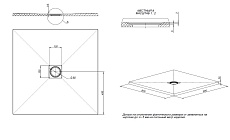 Поддон для душа Allen Brau Priority 8.31002-AM 90x90 см антрацит