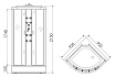 Душевая кабина Erlit Comfort ER3509PF-C4 90x90 см