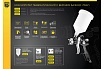Пневматический краскопульт Berger BG ГРАУ HP 2.0 мм, верхний бачок BG1370