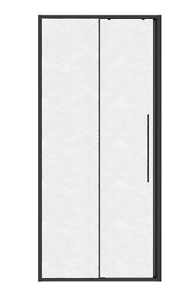 Душевая дверь Niagara Nova 100x195 шиншилла, графит NG-34-L10CHGR