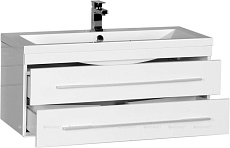 Мебель для ванной Aquanet Нота 100 см камерино, белый