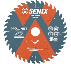 Диск пильный по дереву 140х20 мм, 40Т SENIX AECS-0002