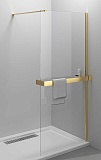 Душевая перегородка Vincea Walk-In VSW-4HR100CLG 100x200 брашированное золото, прозрачное