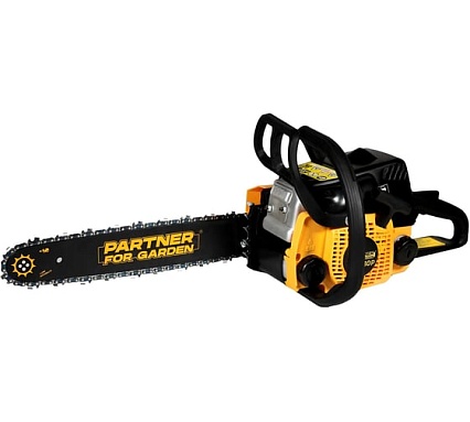 Бензопила Partner For Garden GS-180 / GS-180 P (бензиновая 1.5 л.с, мощность 2 кВт, объем двигателя 49,3 см3 , длина шины 16" - 40 см) ШК 5581