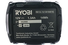 Аккумулятор Ryobi RB12L13 5133002461 (12 В; 1.3 А*ч; Li-Ion)