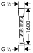 Шланг Hansgrohe Metaflex 28266000 160 см