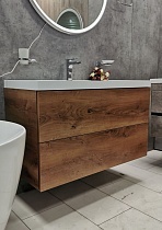 Мебель для ванной Art&Max Verona Push 100 см дуб кельтик светлый