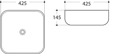 Раковина Art&Max AM-78106 42.5 см белый