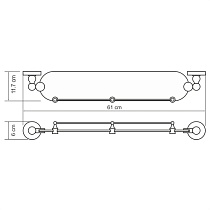 Полка WasserKRAFT Diemel K-2244