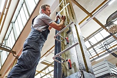 Цельностальная струбцина BESSEY с поворотной рукояткой, 5 кН, 600 x 120 мм BE-GZ60-12KG