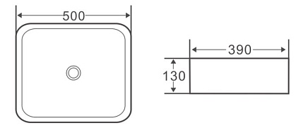 Раковина BelBagno BB1304 50 см