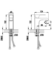 Смеситель для раковины Lemark Plus Factor LM1606C