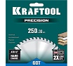 Диск пильный по дереву Precission 250x30 мм, 60Т Kraftool 36952-250-30