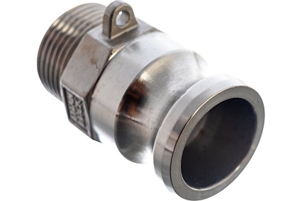 Камлок тип F (ниппель; наружная резьба BSP; 25 мм-1"; нержавеющая сталь) TITAN LOCK TL100FSS