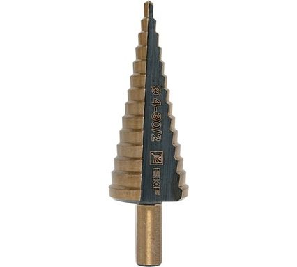 Ступенчатое сверло HSS 14 ступеней EKF ST-4-30/2