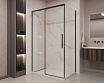 Душевой уголок Vincea Stella VSR-1ST8011CLB 110x80 черный, прозрачное
