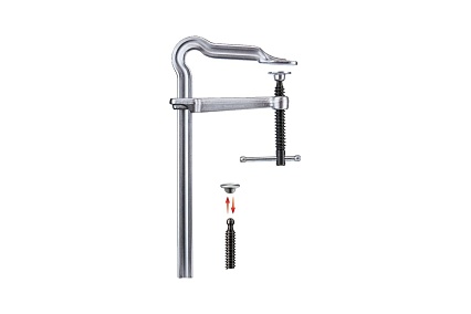 Струбцина BESSEY OMEGA цельнометаллическая 300/140, усилие 5 кН BE-GM30ZK