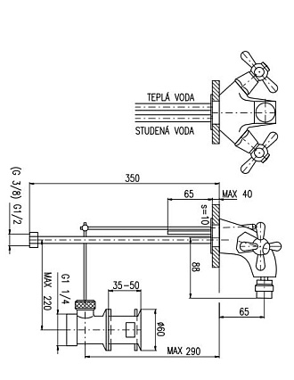 Смеситель для биде Rav Slezak Morava MK145.5