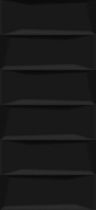 Плитка Cersanit Evolution чёрные кирпичи 20x44 см, EVG233