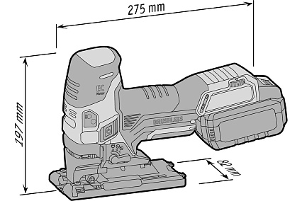 Аккумуляторный лобзик Flex JS 18.0-EC 493775