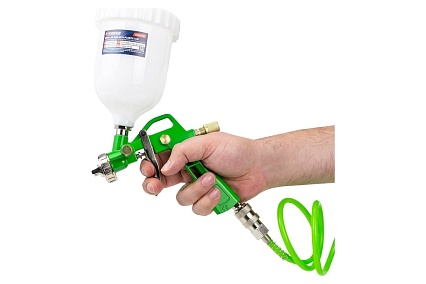 Краскораспылитель Forsage H-827-2V c верхним пластиковым бачком, набор 5 предметов F-SGK-5(58003)