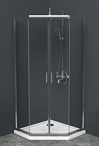 Душевой уголок BelBagno UNO-195-P-2-90-C-Cr 90x90 прозрачный