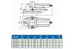 Станочные тиски 200мм Griff QH b241005
