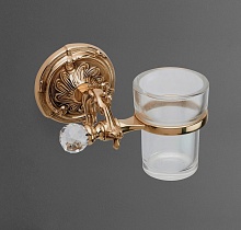 Держатель для стакана Art&Max Barocco Crystal AM-1787-Br-C бронза