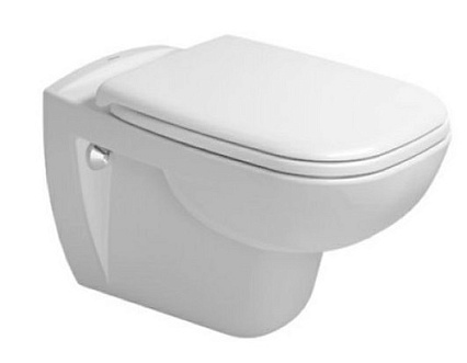 Подвесной унитаз с инсталляцией Duravit D-Code 458.134.DC.2 SET 4 в 1, кнопка хром