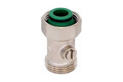 Кран для нижнего подключения MVI прямой, с шаровым затвором 3/4"x3/4" TR.440.0505
