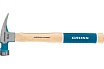 Молоток-гвоздодер Gross American hickory 450г, угол 75, магнит, обрезиненная рукоятка 10418