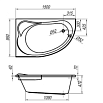 Акриловая ванна Kolpa-San Voice BASIS 150x95 см L