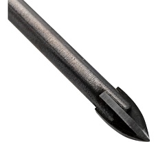 Сверло по стеклу и керамике 4 мм, 4 грани, шестигранный хвостовик Kranz KR-91-0647