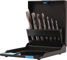 Набор метчиков машинных спиральных VOLKEL M3-M12 HSSE DIN371/376 (C/2-3P, R15) 7пр V47816