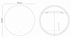 Зеркало Grossman Cosmo-норма 80x80 см с подсветкой и подогревом