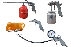 Набор для покраски AktiSpray из 5 предметов, с быстросъемными соединителями, краскораспылитель, с нижним бачком 57302