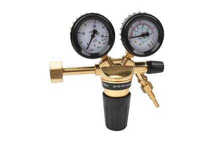 Регулятор расхода газа для углекислоты и аргона Base Control Ar/СО2 20/- МПа, 30/40 л/мин, поверенный Krass 2117504PV