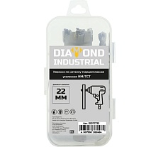 Коронка по металлу твердосплавная 22 мм усиленная HM/TCT Diamond Industrial DIDTCT22