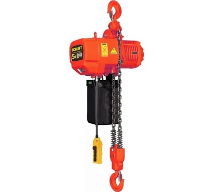 Стационарная цепная таль на крюке OCALIFT 05-02S 5 т, 6 м, 380 в OCA0502SN6m