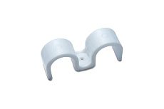 Крепеж-скоба для сантехнических труб Fedast для монтажных пистолетов, 16 мм, белый, двухсторонняя, 60 шт. SK16-2-W