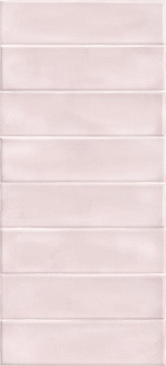 Плитка Cersanit Pudra кирпич рельеф розовый 20x44 см, PDG074D