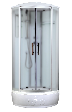 Душевая кабина Timo Standart T-6680SF Silver Fabric 80x80, без г/м, матовые стекла, хром