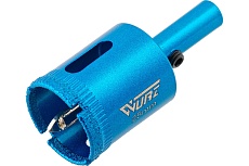 Коронка алмазная с центрирующим сверлом по керамике и стеклу 25 мм WURZ 92025